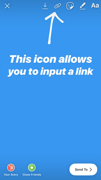 add a link to instagram story